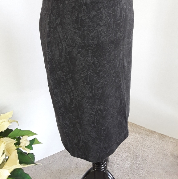 NWOT NICOLE MILLER NEW YORK BLACK/GRAY SHORT PENCEL SKIRT SZ L - Picture 5 of 7